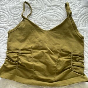 Good Karma Ruched Crop Tank